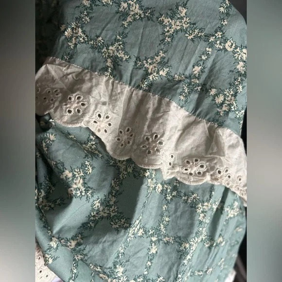 Christy Dawn teal trellis Emma - Picture 5 of 6